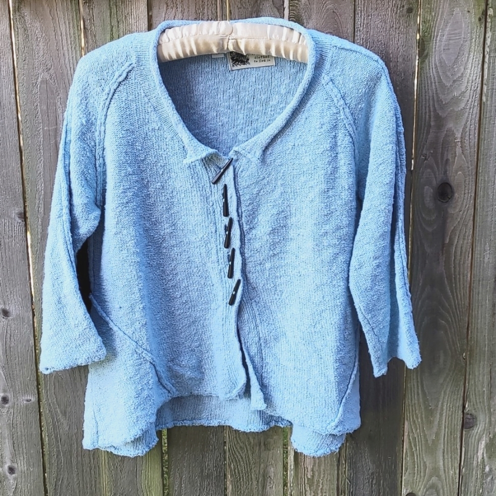 Habitat pale blue sweater. EUC, medium